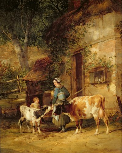Die Milchmagd, 1840 von William Snr. Shayer